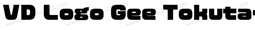 VD Logo Gee Tokuta字体转换